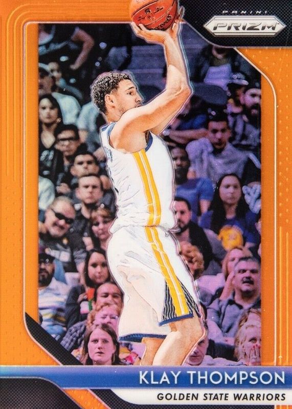 Klay Thompson 2018 Prizm #242 Orange /49 PSA 10