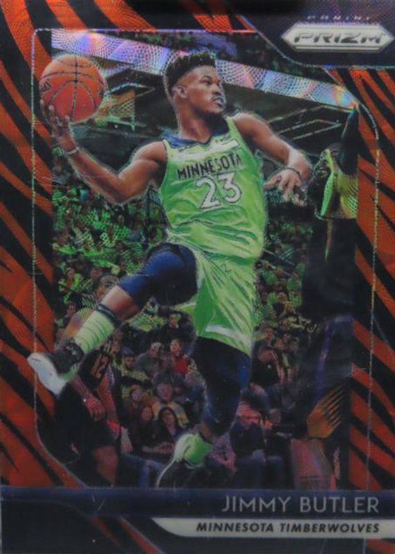 Jimmy Butler 2018 Prizm #67 Choice Tiger Stripe /(SSP) PSA 10