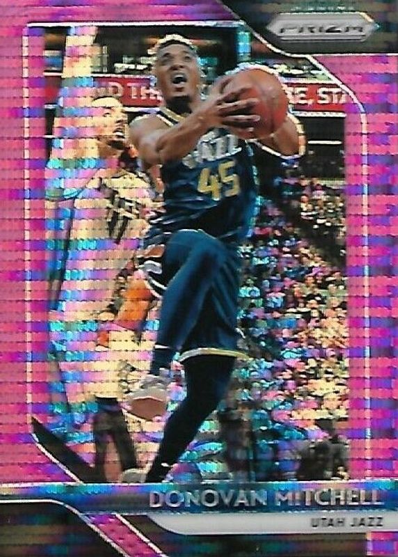 Donovan Mitchell 2018 Prizm #143 Purple Pulsar /35 RAW