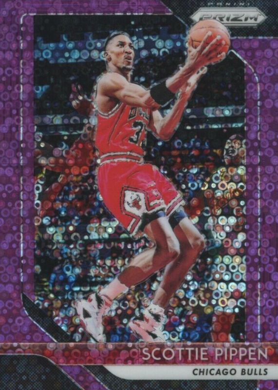 Scottie Pippen 2018 Prizm #65 Fast Break Purple /75 SGC 10