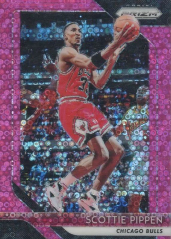 Scottie Pippen 2018 Prizm #65 Fast Break Pink /50 PSA 10