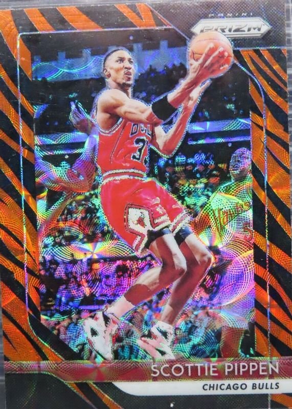 Scottie Pippen 2018 Prizm #65 Choice Tiger Stripe /(SSP) RAW