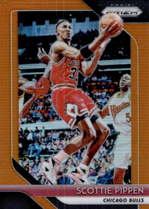 Scottie Pippen 2018 Prizm #65 Orange /49 BGS 9.5