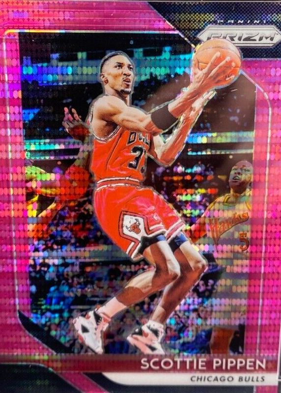 Scottie Pippen 2018 Prizm #65 Pink Pulsar /42 PSA 10