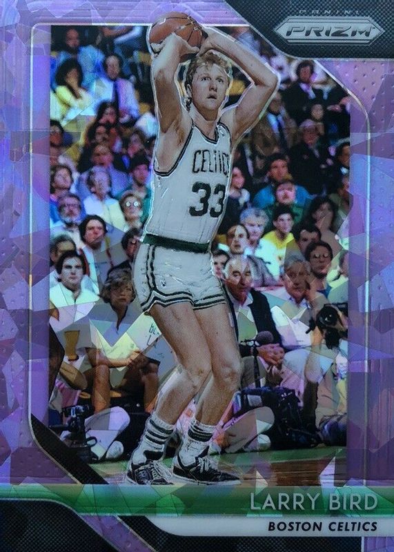 Larry Bird 2018 Prizm #85 Purple Ice /149 PSA 10