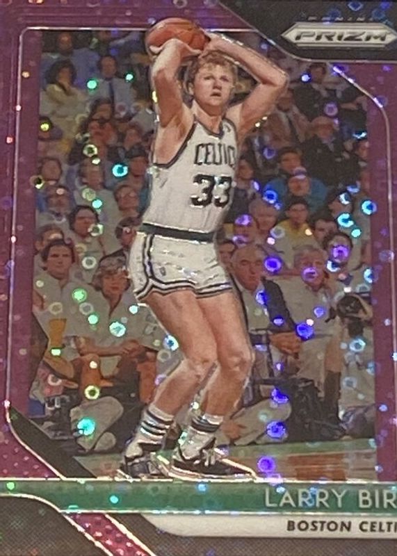 Larry Bird 2018 Prizm #85 Fast Break Purple /75 BGS 9.5