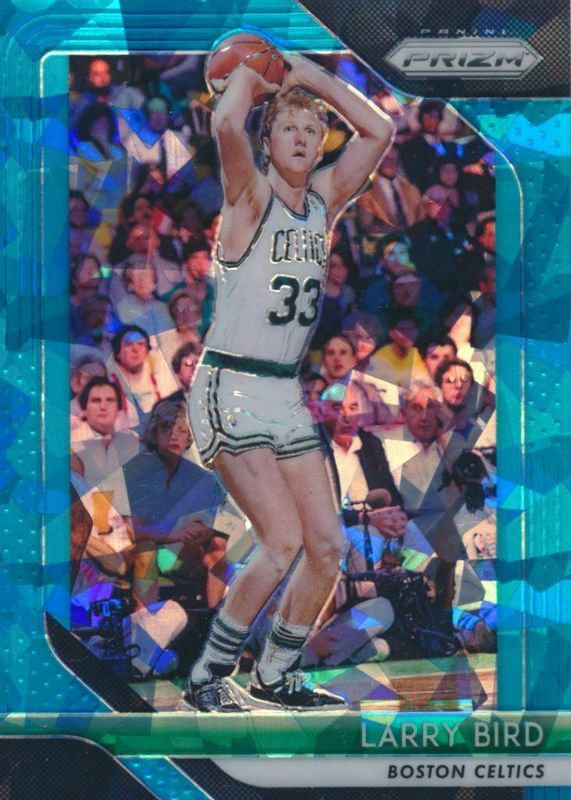 Larry Bird 2018 Prizm #85 Blue Ice /99 PSA 10