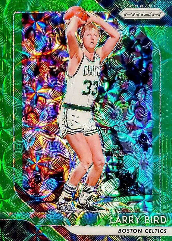 Larry Bird 2018 Prizm #85 Choice Green /8 BGS 9