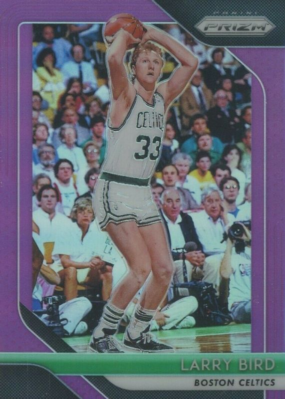 Larry Bird 2018 Prizm #85 Purple /75 PSA 10