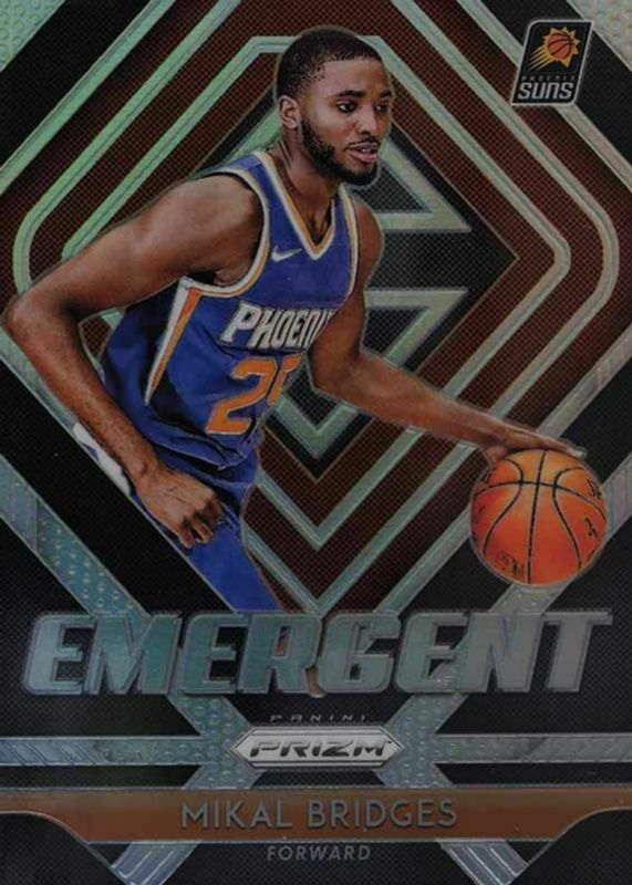 Mikal Bridges 2018 Prizm #10 Emergent - Silver Rookie SGC 10 PRISTINE