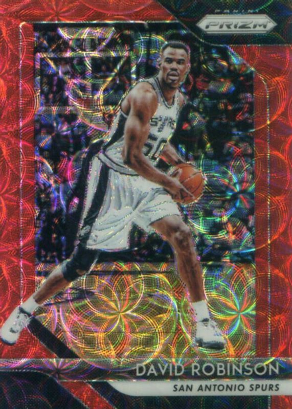 David Robinson 2018 Prizm #195 Choice Red /88 RAW