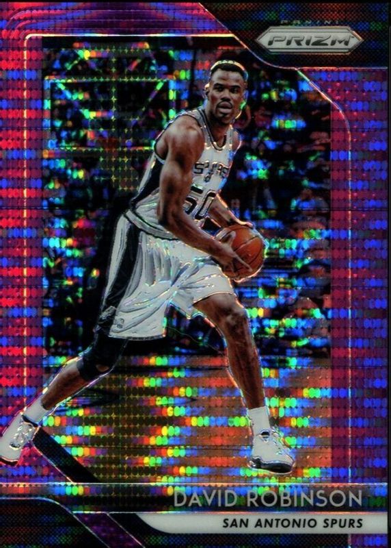 David Robinson 2018 Prizm #195 Purple Pulsar /35 RAW