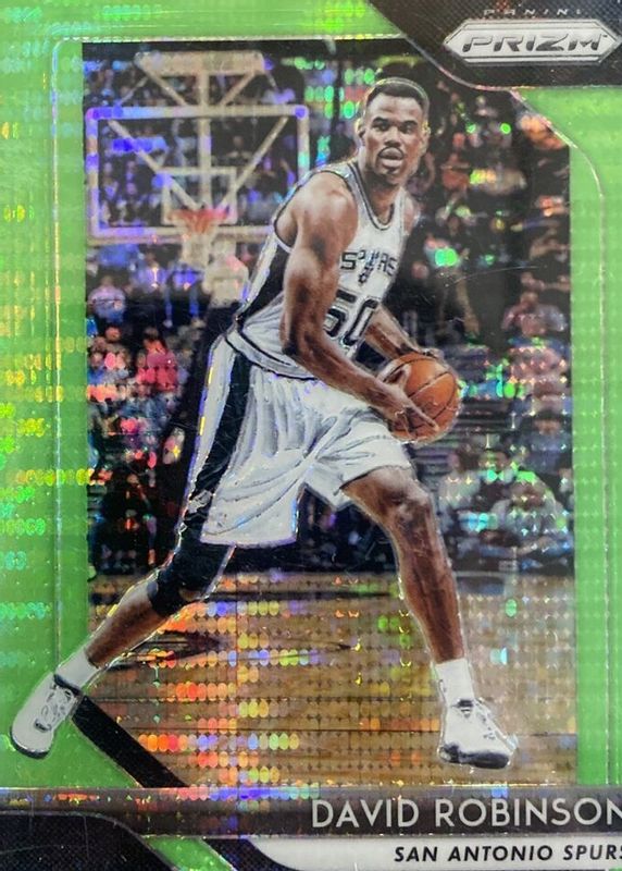 David Robinson 2018 Prizm #195 Green Pulsar /25 PSA 10