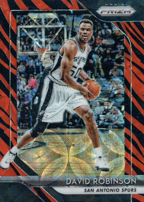 David Robinson 2018 Prizm #195 Choice Tiger Stripe /(SSP) RAW