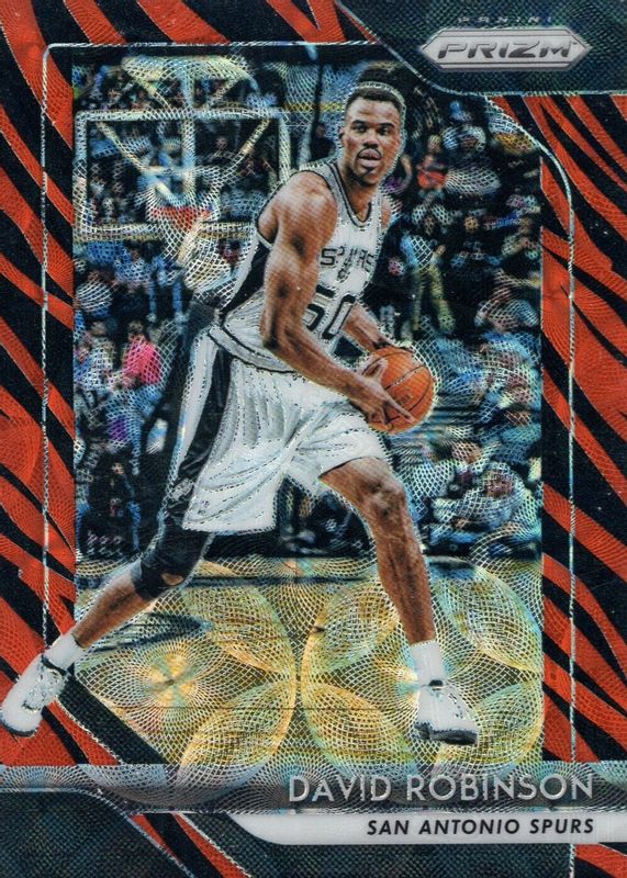 David Robinson 2018 Prizm #195 Choice Tiger Stripe /(SSP) BGS 9.5