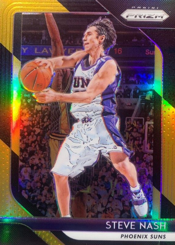 Steve Nash 2018 Prizm #155 Black Gold /5 PSA 10