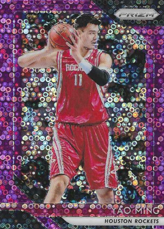 Yao Ming 2018 Prizm #135 Fast Break Purple /75 PSA 9