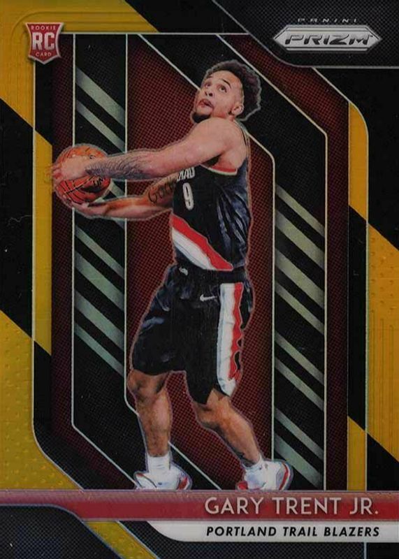 Gary Trent Jr. 2018 Prizm #71 Black Gold /5 Rookie BGS 10 BLACK LABEL