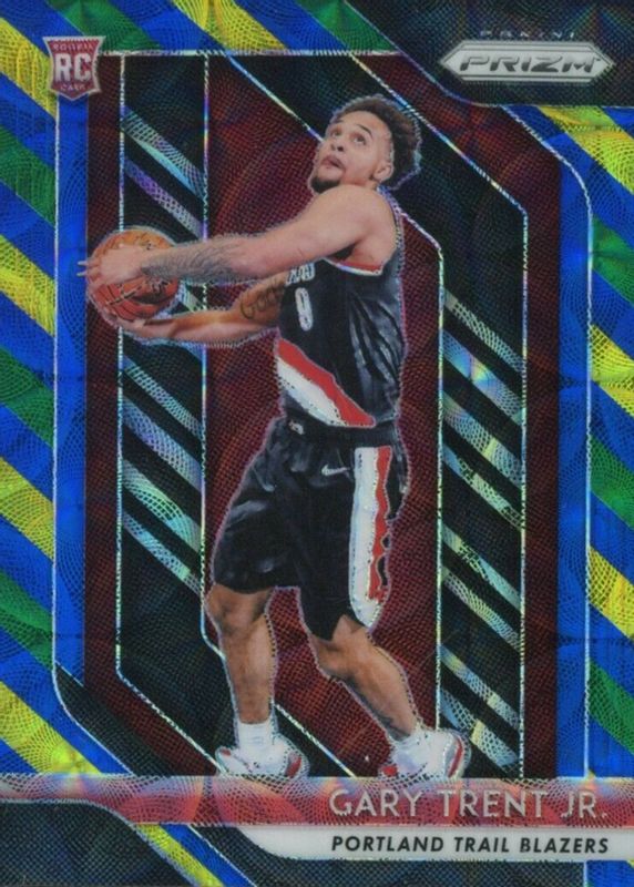 Gary Trent Jr. 2018 Prizm #71 Choice Blue Yellow Green Rookie SGC 10 PRISTINE