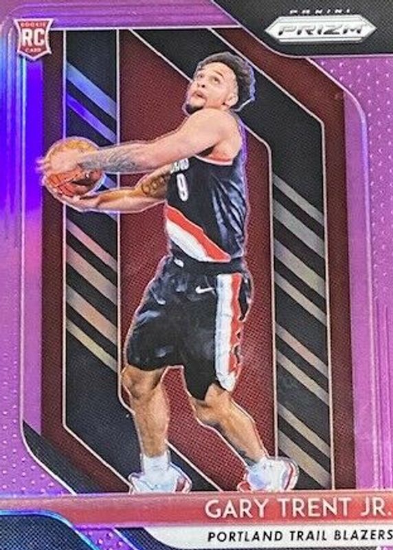 Gary Trent Jr. 2018 Prizm #71 Purple /75 Rookie SGC 9