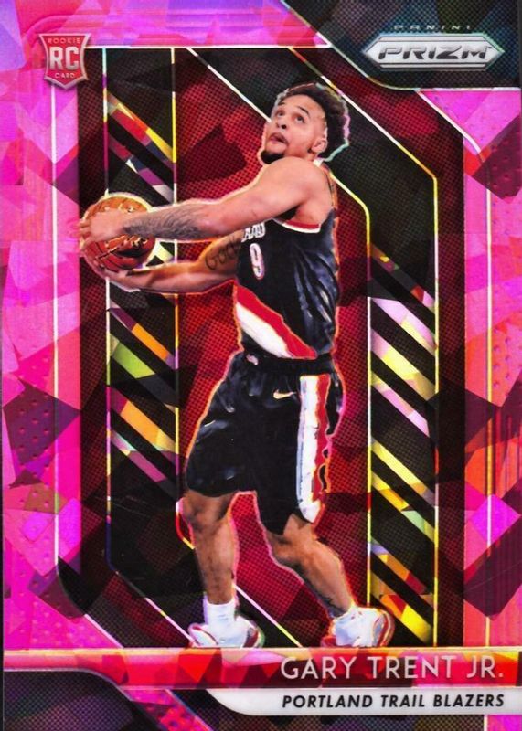 Gary Trent Jr. 2018 Prizm #71 Pink Ice Rookie SGC 10