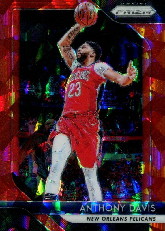 Anthony Davis 2018 Prizm #177 Red Ice RAW