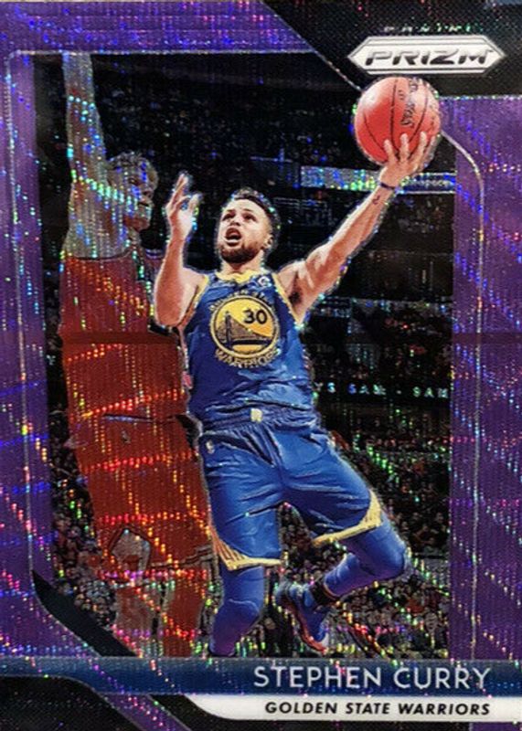 Stephen Curry 2018 Prizm #222 Purple Wave BGS 9.5