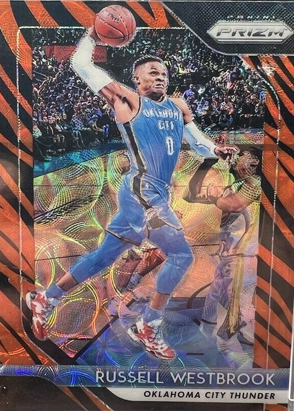 Russell Westbrook 2018 Prizm #39 Choice Tiger Stripe /(SSP