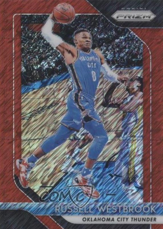 Russell Westbrook 2018 Prizm #39 FOTL Red Shimmer /7 PSA 10