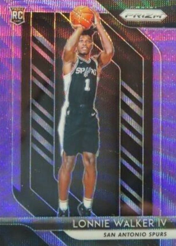 Lonnie Walker IV 2018 Prizm #251 Purple Wave Rookie BGS 10 BLACK LABEL