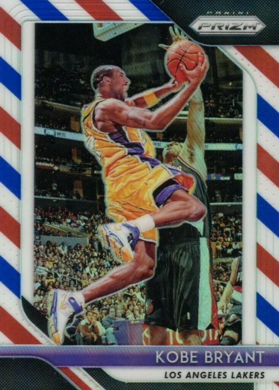 Kobe Bryant 2018 Prizm #15 Red White Blue RAW