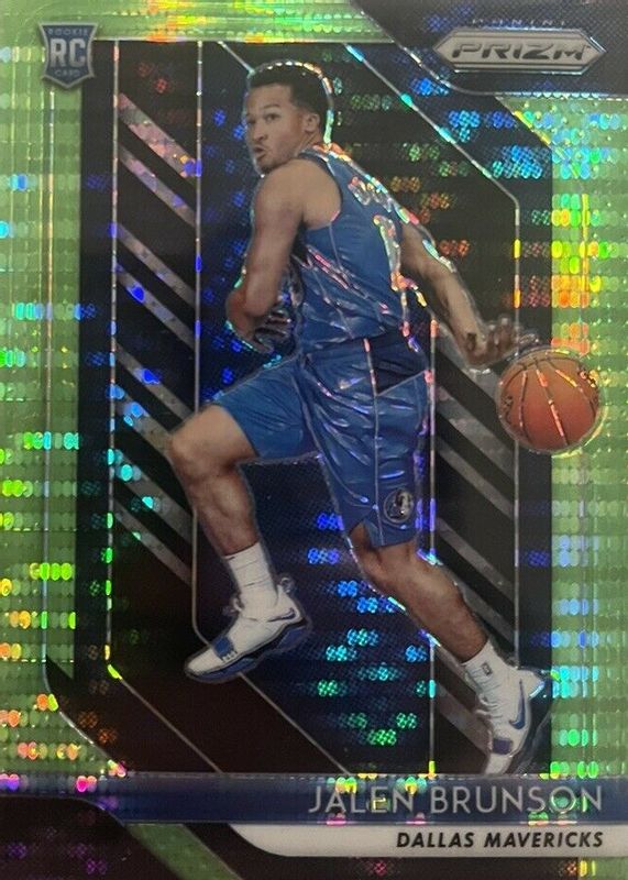 Jalen Brunson 2018 Prizm #250 Green Pulsar /25 Rookie SGC 10