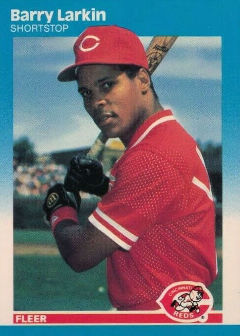 2004 Fleer Classic Clippings BARRY LARKIN AUTO PATCH RACK 36
