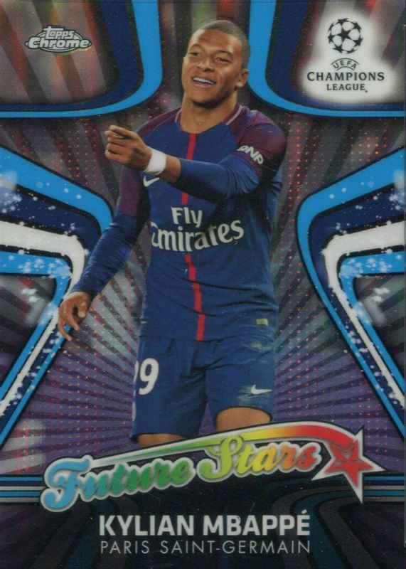 Kylian Mbappe 2017 Topps Chrome UEFA Champions League #FS-KM Future Stars Rookie PSA 10