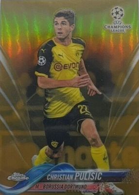 2017 Topps Chrome UEFA Champions League #25 Gold Refractor /50