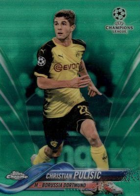 2017 Topps Chrome UEFA Champions League #25 Green Refractor /99