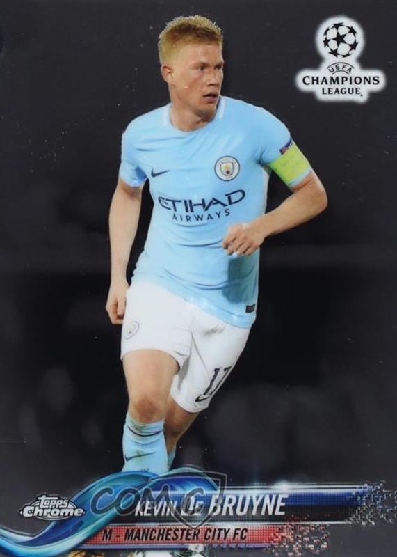 Kevin De Bruyne 2017 Topps Chrome UEFA Champions League #69 Base BGS 9.5