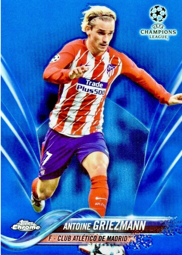 Antoine Griezmann 2017 Topps Chrome UEFA Champions League #51 Blue