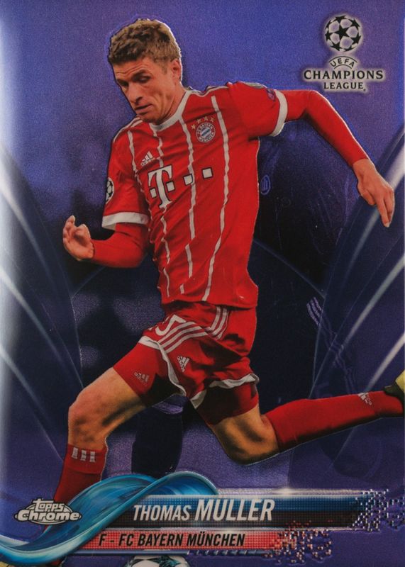 Thomas Muller 2017 Topps Chrome UEFA Champions League #95 Purple Refractor /250 SGC 9.5