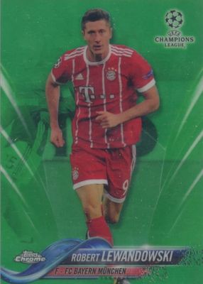 2017 Topps Chrome UEFA Champions League #78 Green Refractor /99