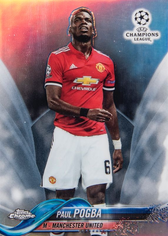 Paul Pogba 2017 Topps Chrome UEFA Champions League #59 Refractor PSA 10