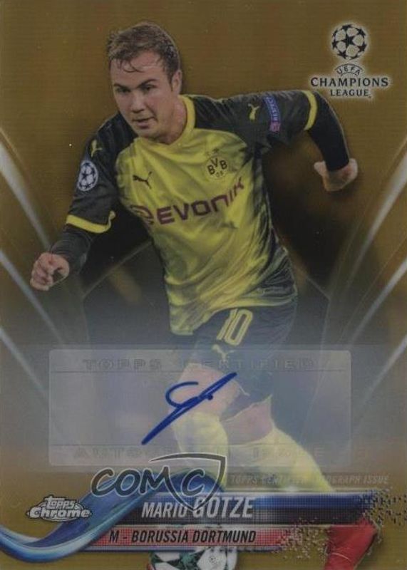 2017 Topps Chrome UEFA Champions League #67 Autographs - Gold Refractor /50