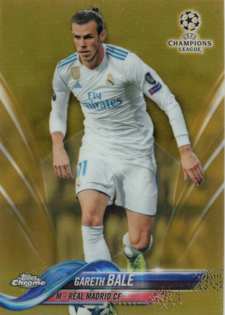 Gareth Bale 2017 Topps Chrome UEFA Champions League #75 Gold