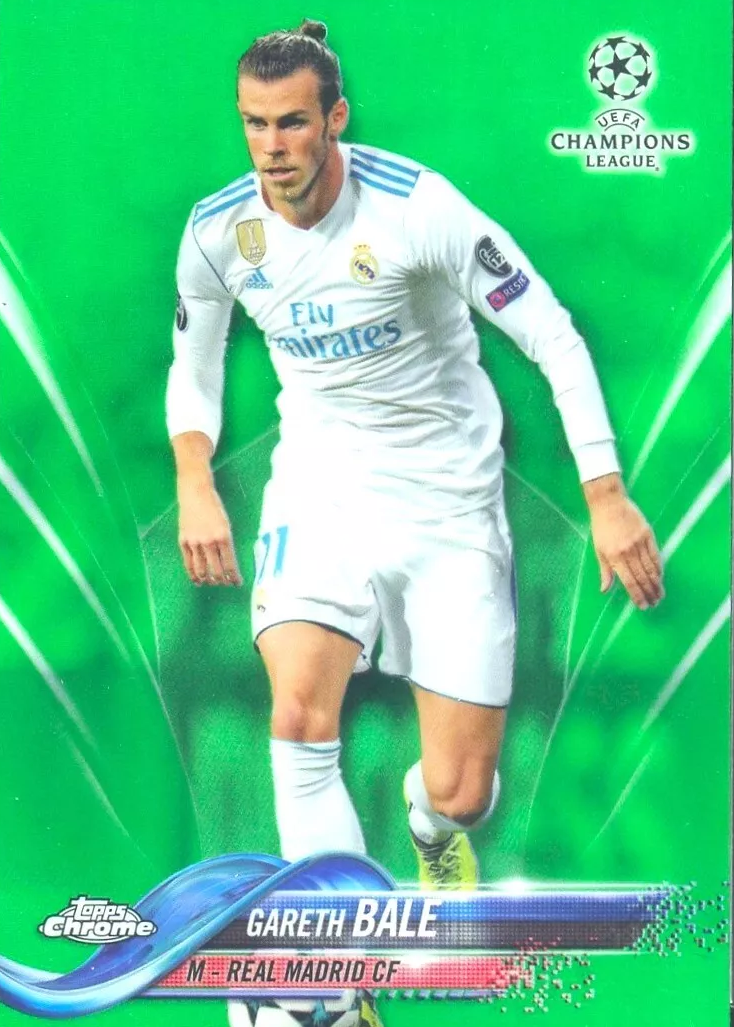 Gareth Bale 2017 Topps Chrome UEFA Champions League #75 Green