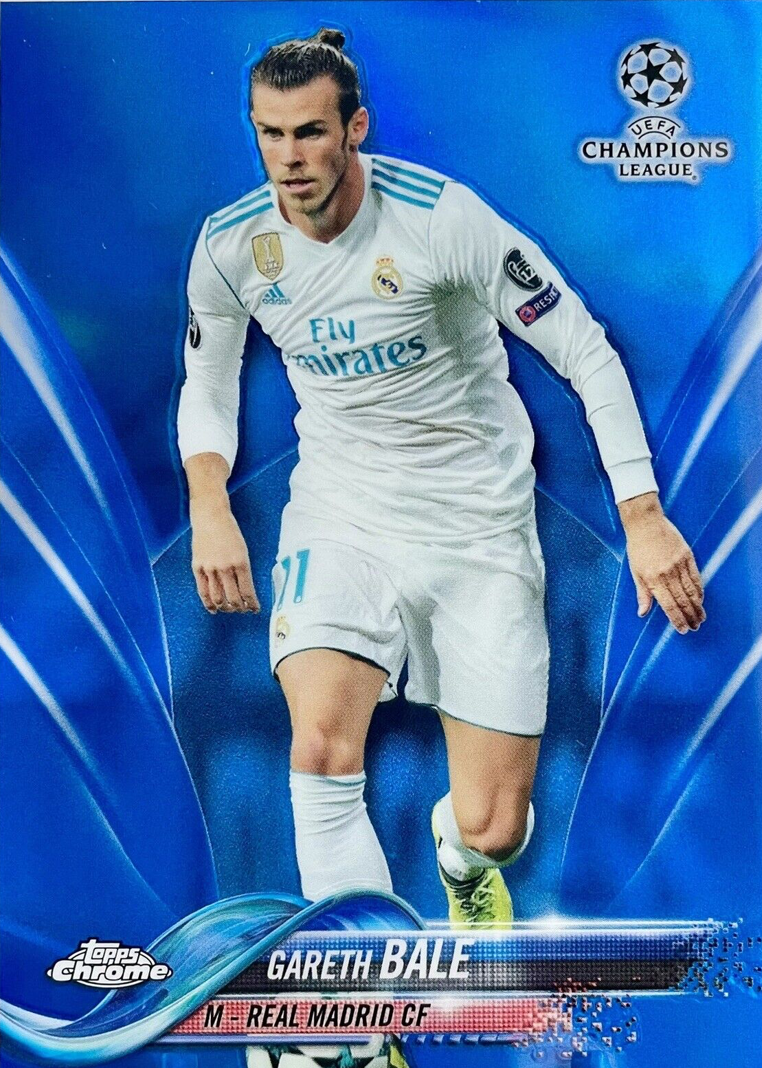 Gareth Bale 2017 Topps Chrome UEFA Champions League #75 Blue