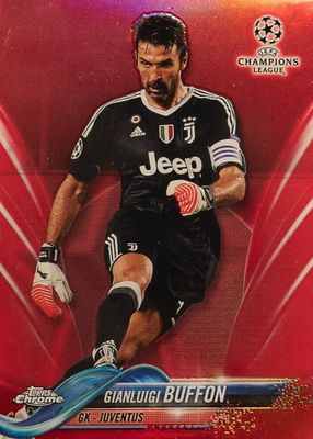 2017 Topps Chrome UEFA Champions League #74 Red Refractor /10