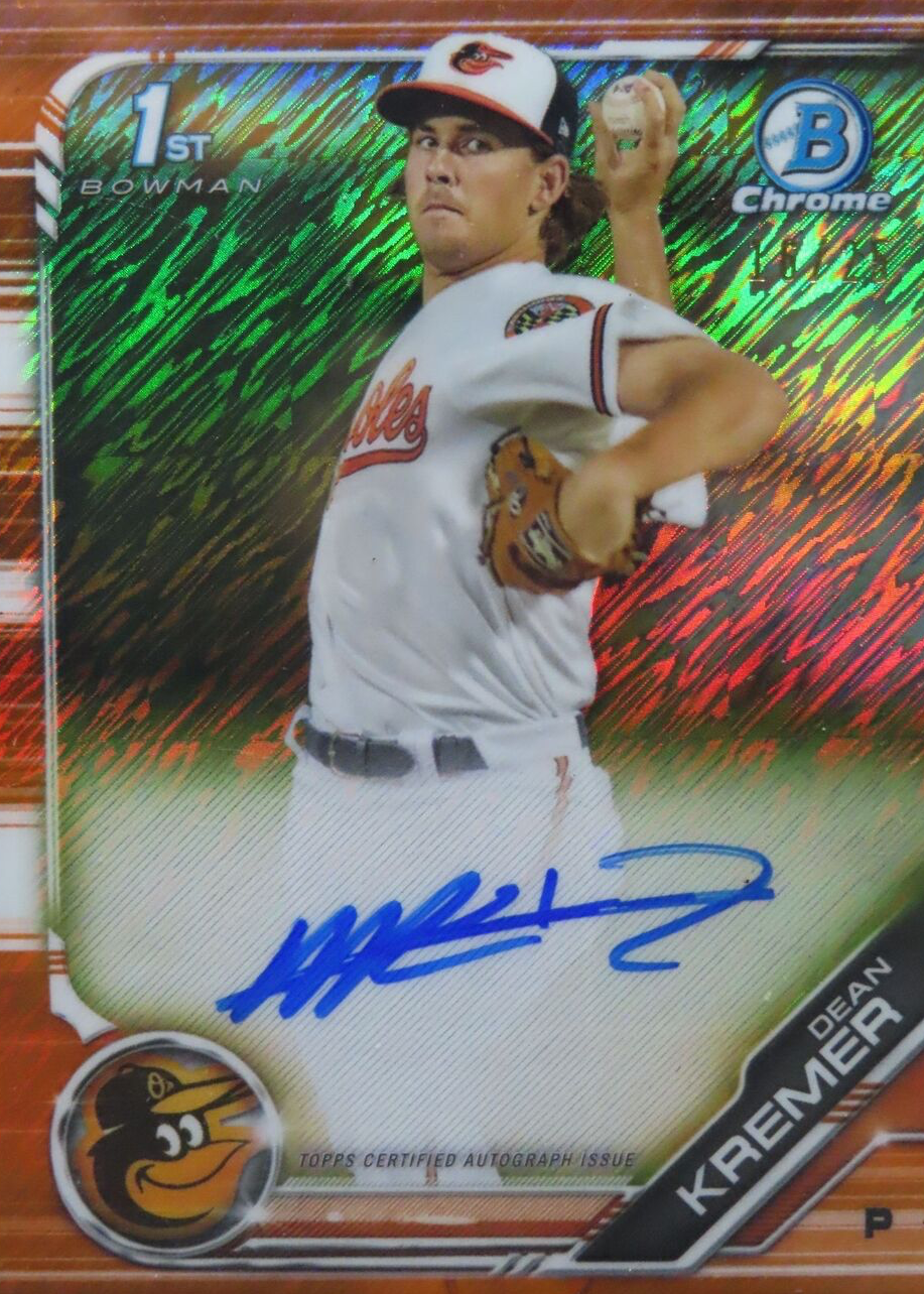 その他 2019 bowman DEAN kremer /499 auto Dean Kremer ~ 2019 Bowman's Best RC REFRACTOR #'D /150 AUTO
