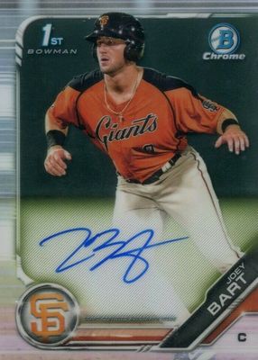 その他 Joey Bart Bowman 2019 RC Auto  /50 SP 2019 Bowman #50 Joey Bart PSA EX 5 Prospects Chrome Giants