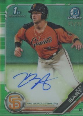 2019 Bowman #CPA-JB Chrome Prospect Auto - Green Refractor /99 (1st)