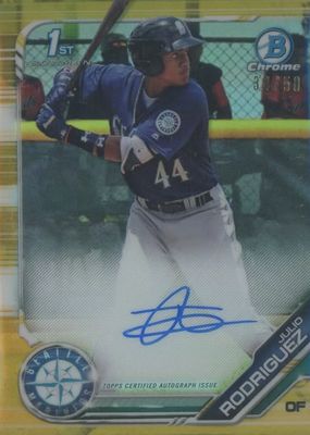 2019 Bowman #CPA-JRO Chrome Prospect Auto - Gold Refractor /50 (1st)